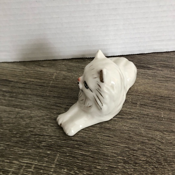 Vtg Porcelain Hand Painted Persian Cat - Picture 2 of 12